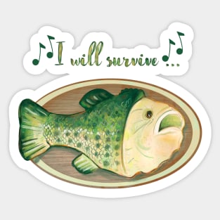 Beautiful singing fish Sticker